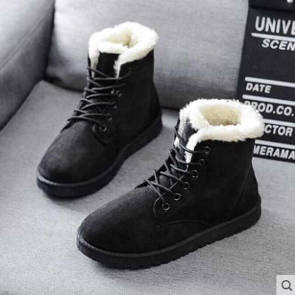 Lace-Up Ankle Boots