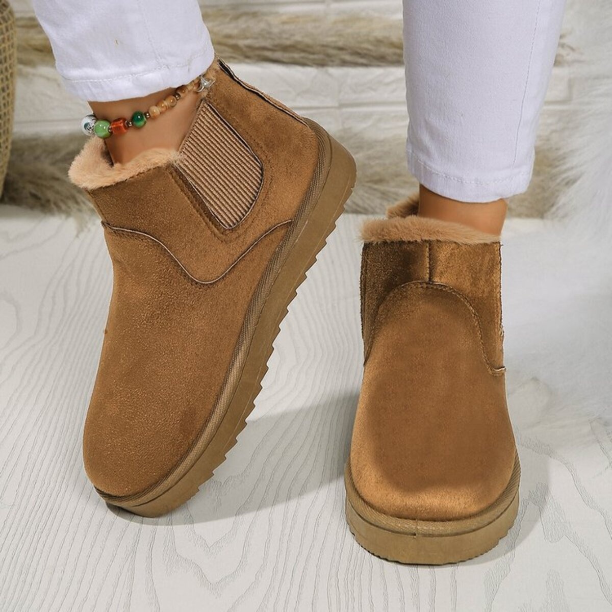 Round Toe Platform Boots