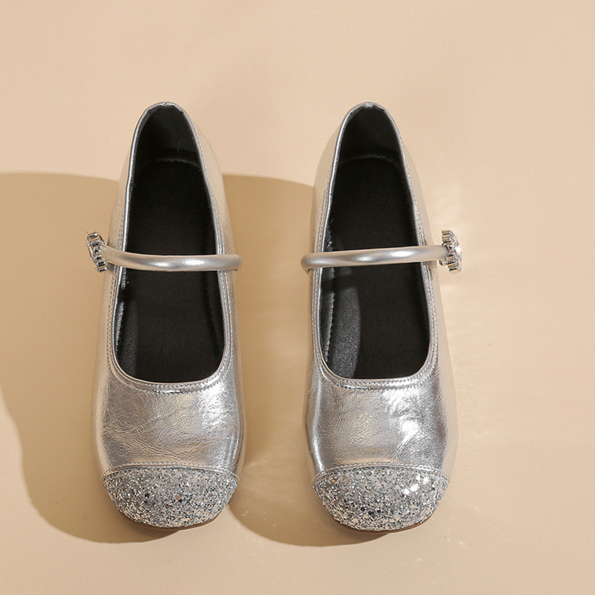 Round Toe Mary Jane Loafers