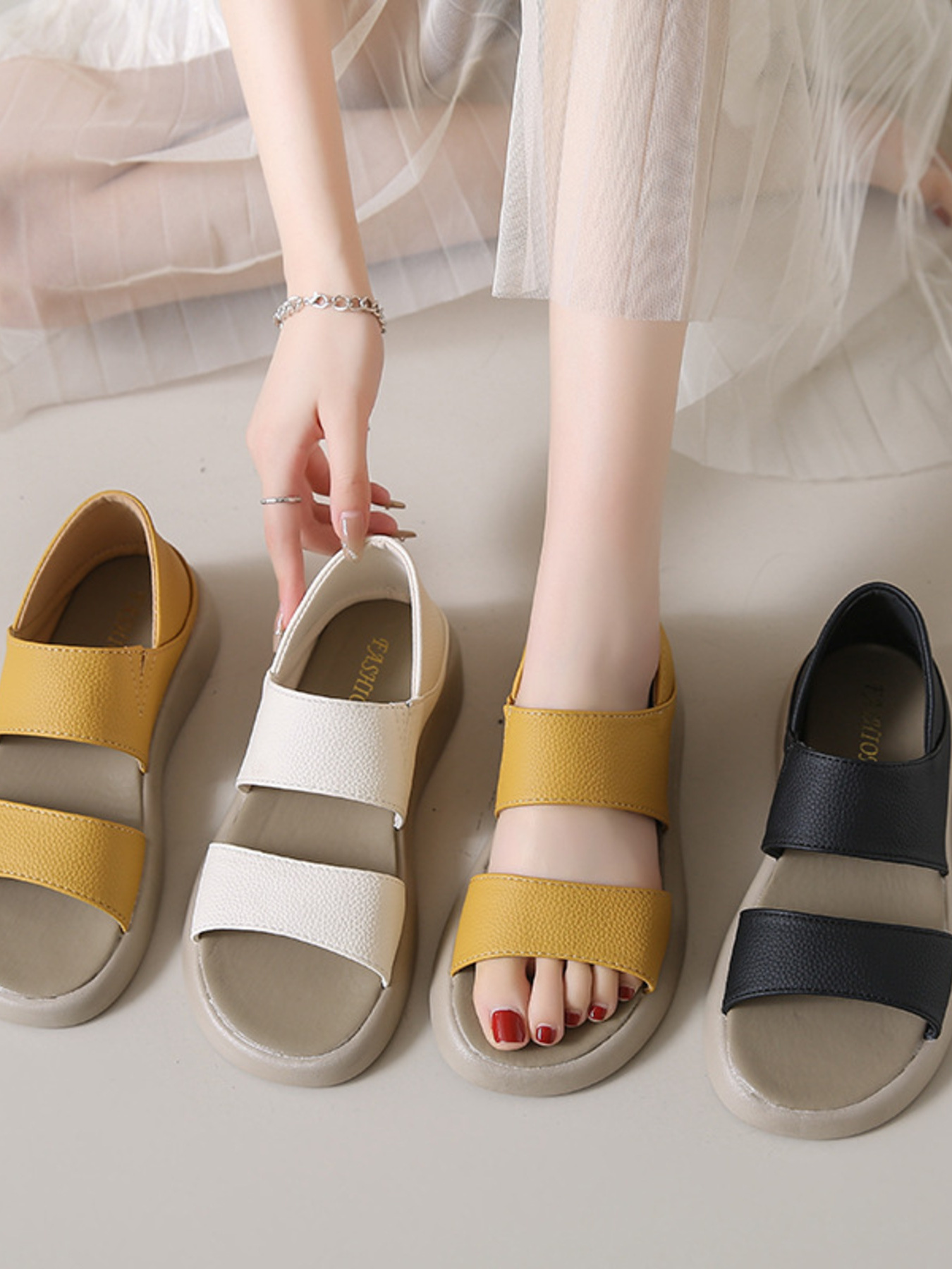Open Toe Platform Sandals