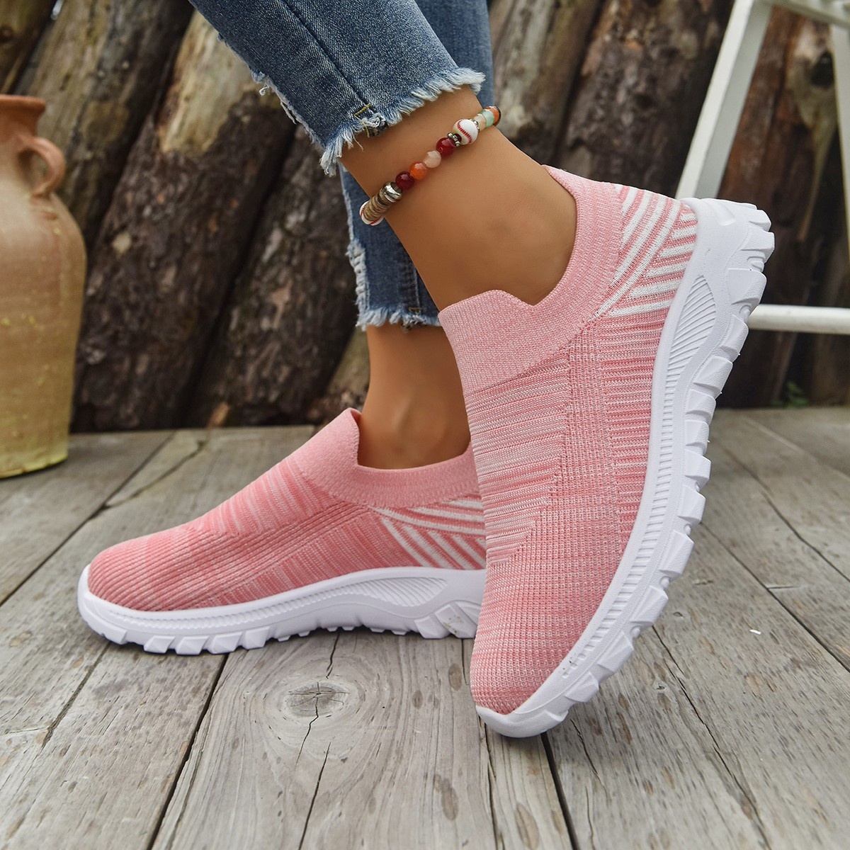 Breathable Mesh Platform Athletic