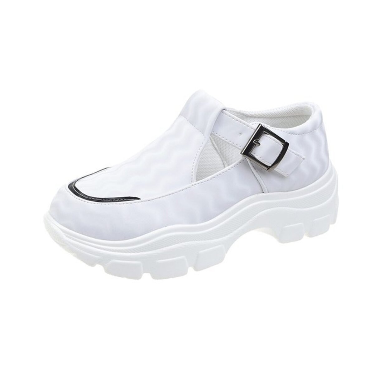 Round Toe Platform Sneakers