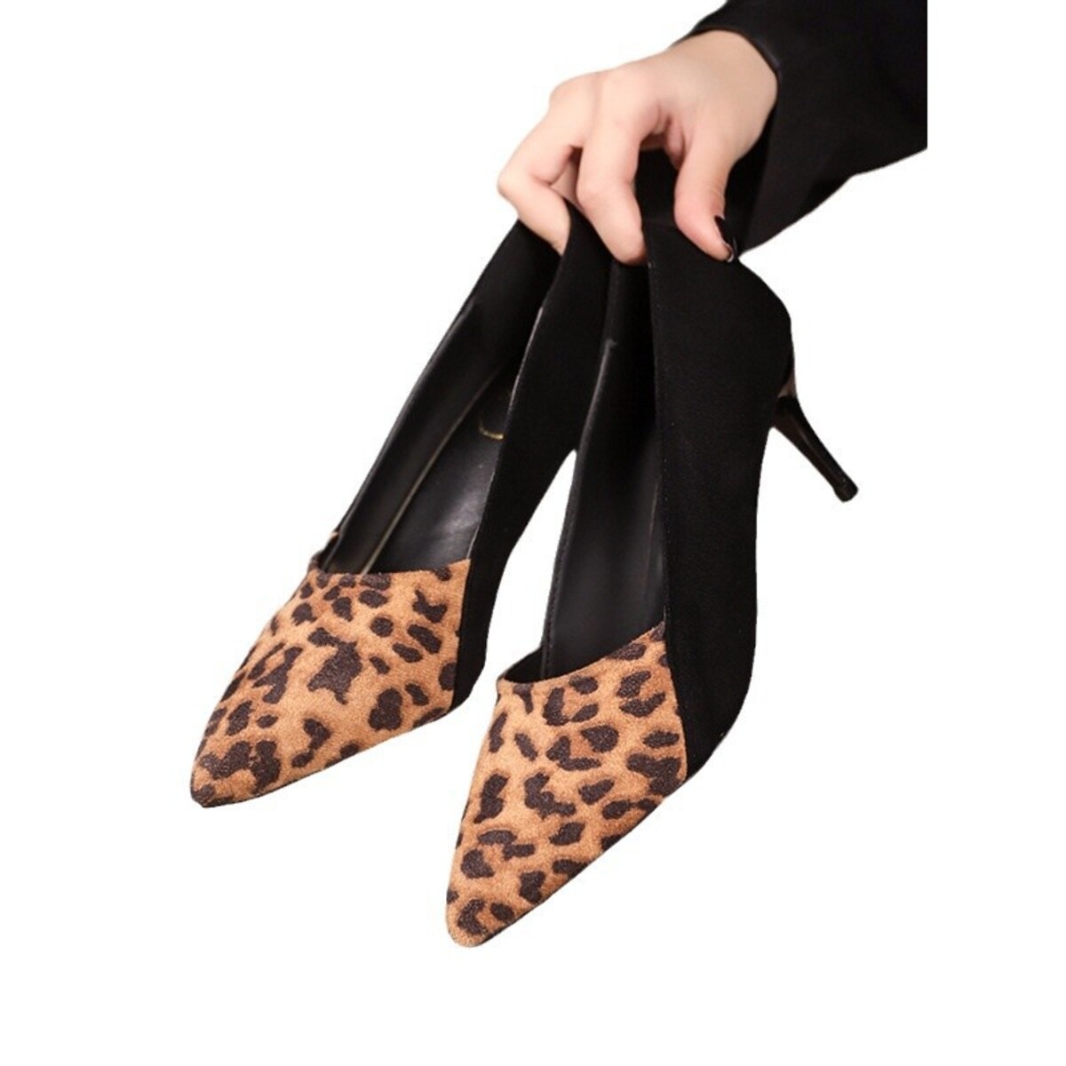 Point Toe Suede Pumps