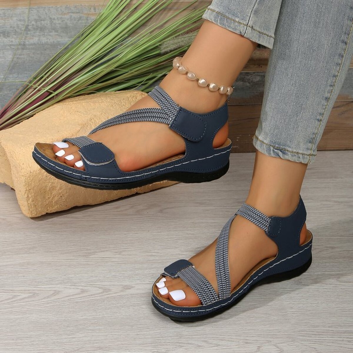 Open Toe Wedge Sandals