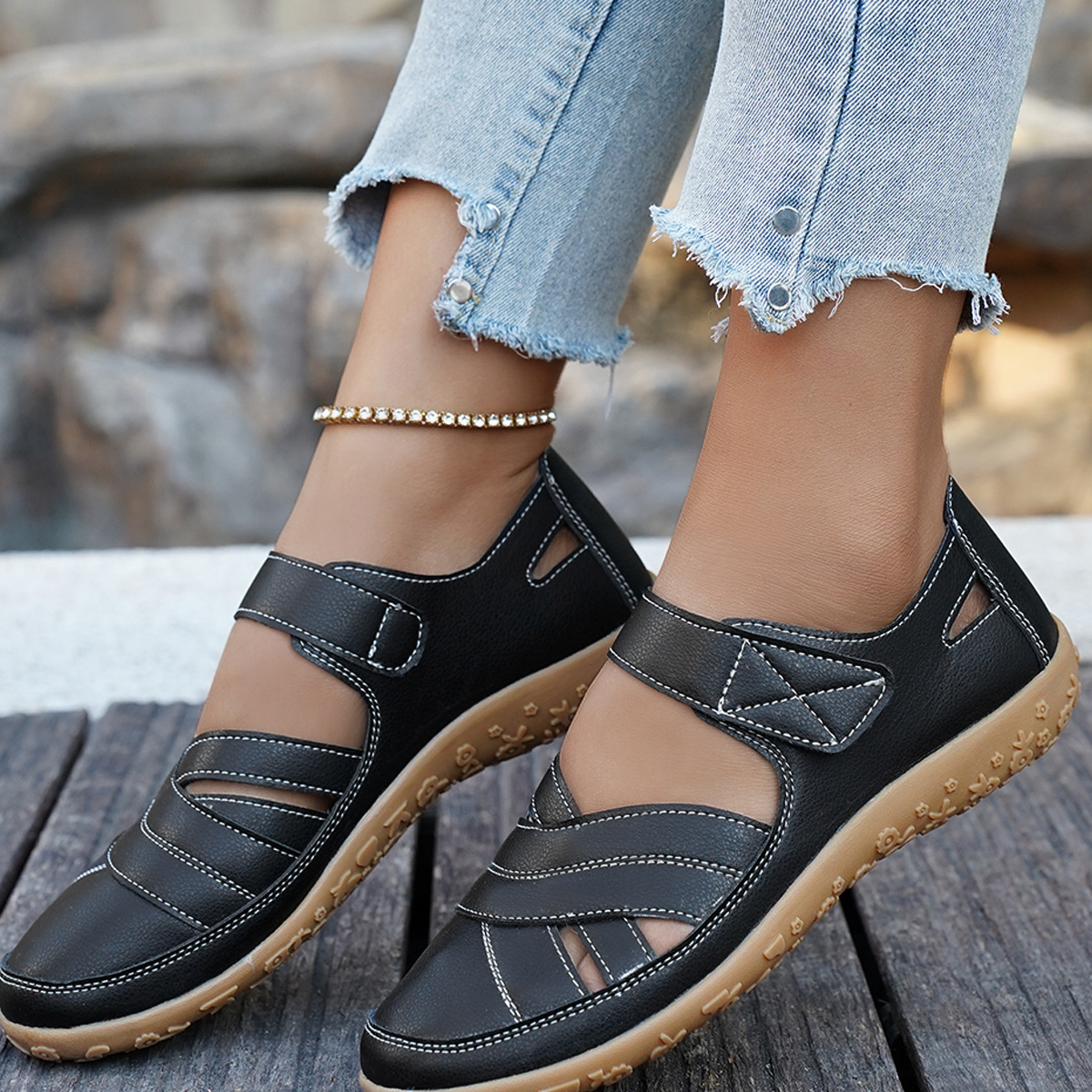 Casual Velcro Slip-Ons
