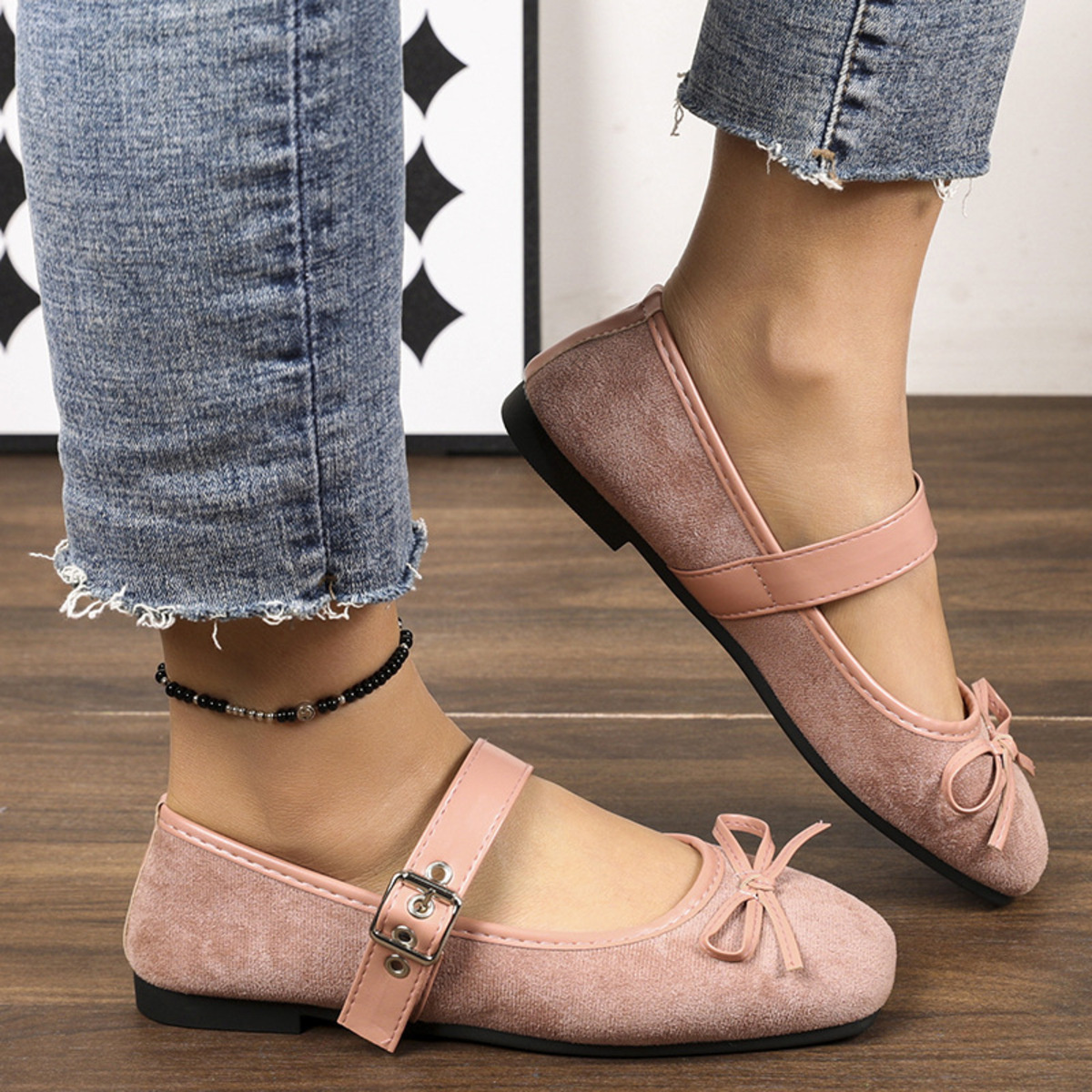 Square Toe Flats Slip-Ons
