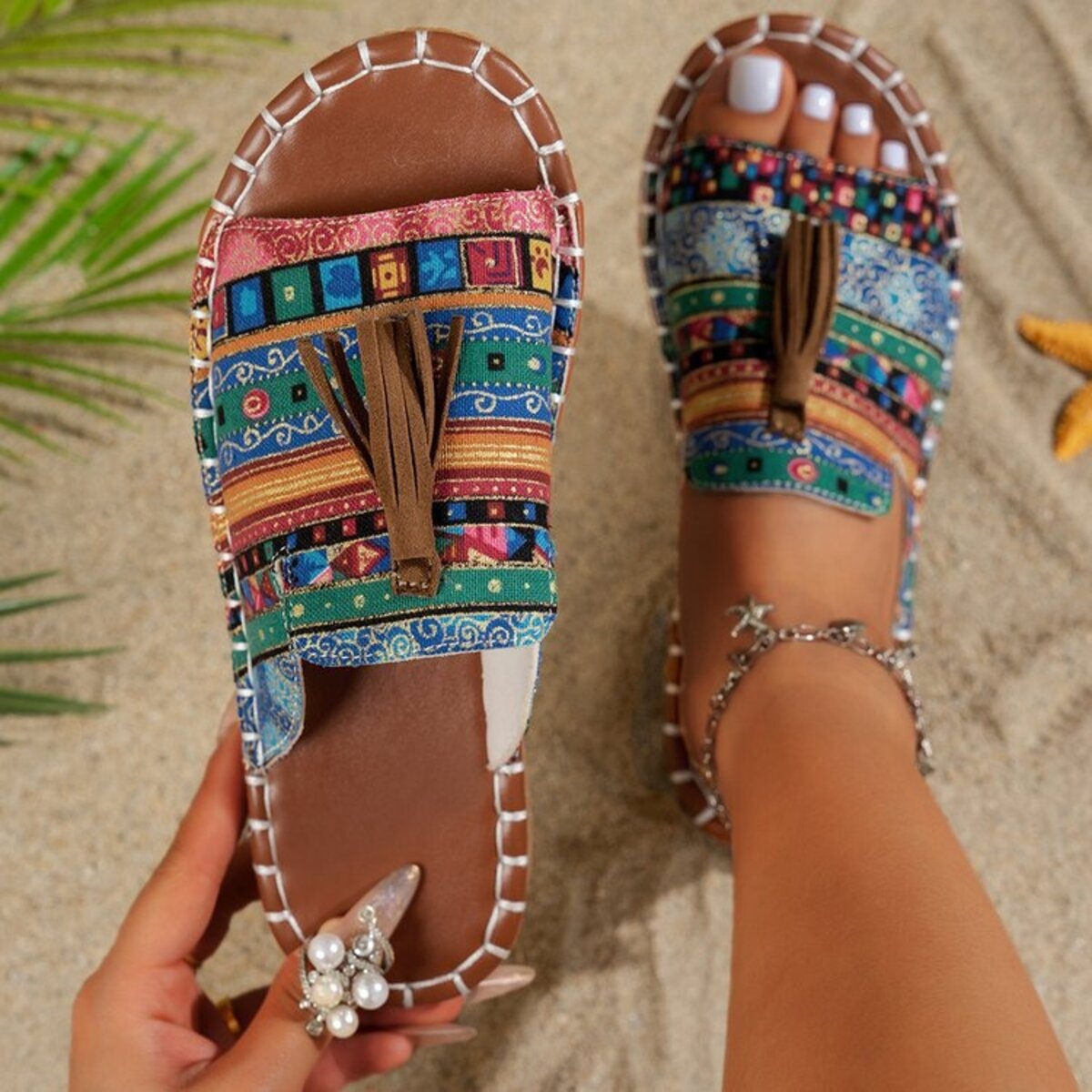 Tassel Open Toe Sandals
