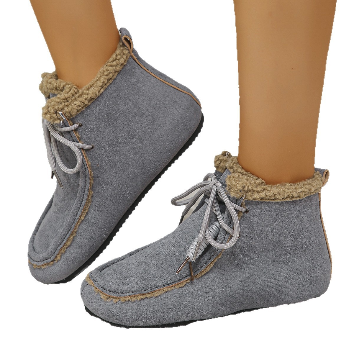 Plush Lined Ankle Boots