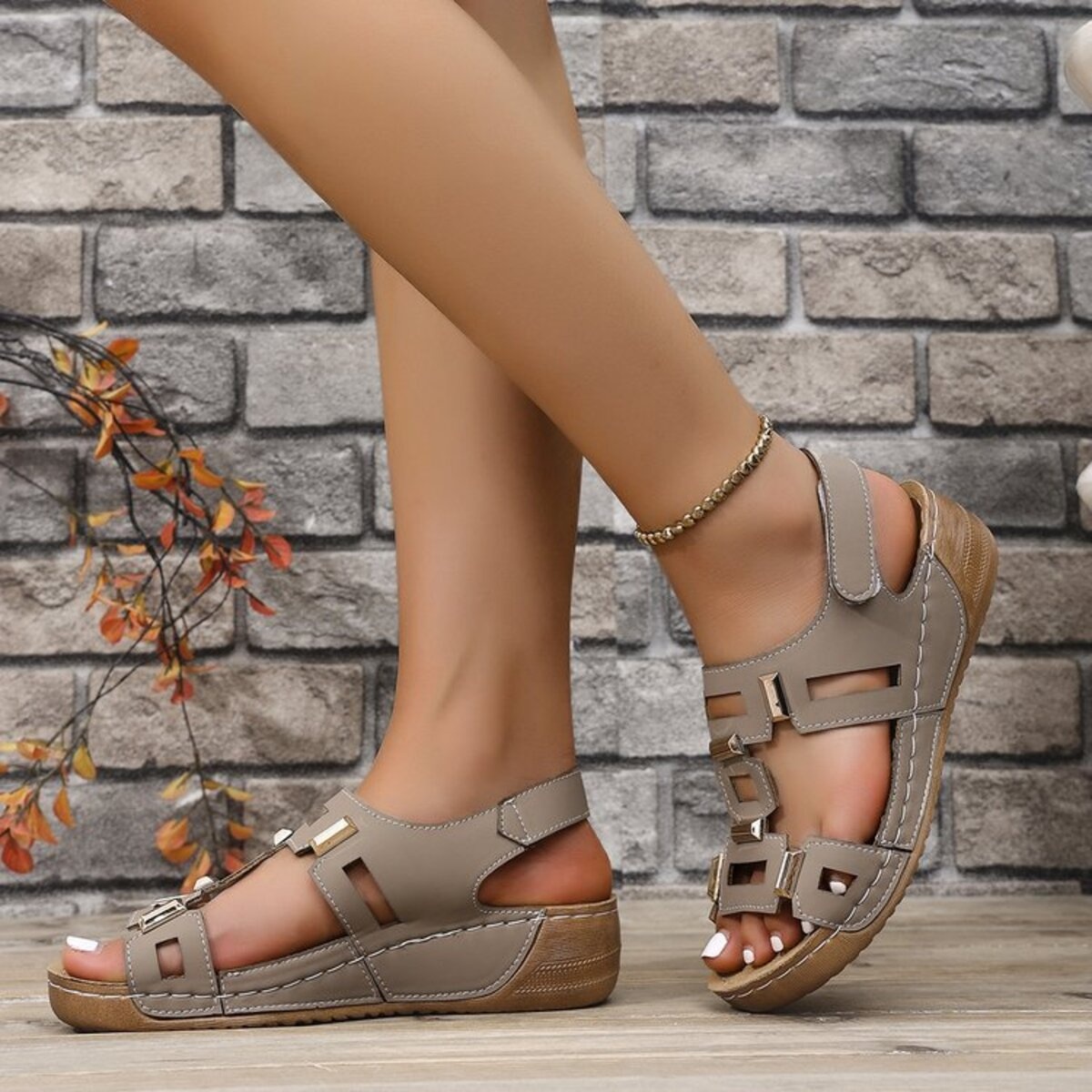 Open Toe Wedge Sandals
