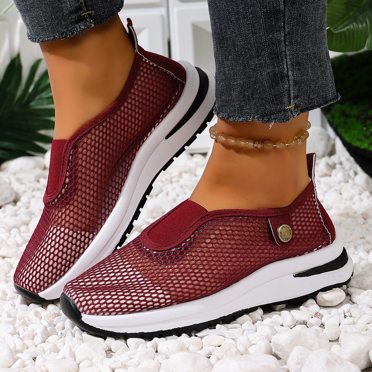 Breathable Mesh Slip-Ons