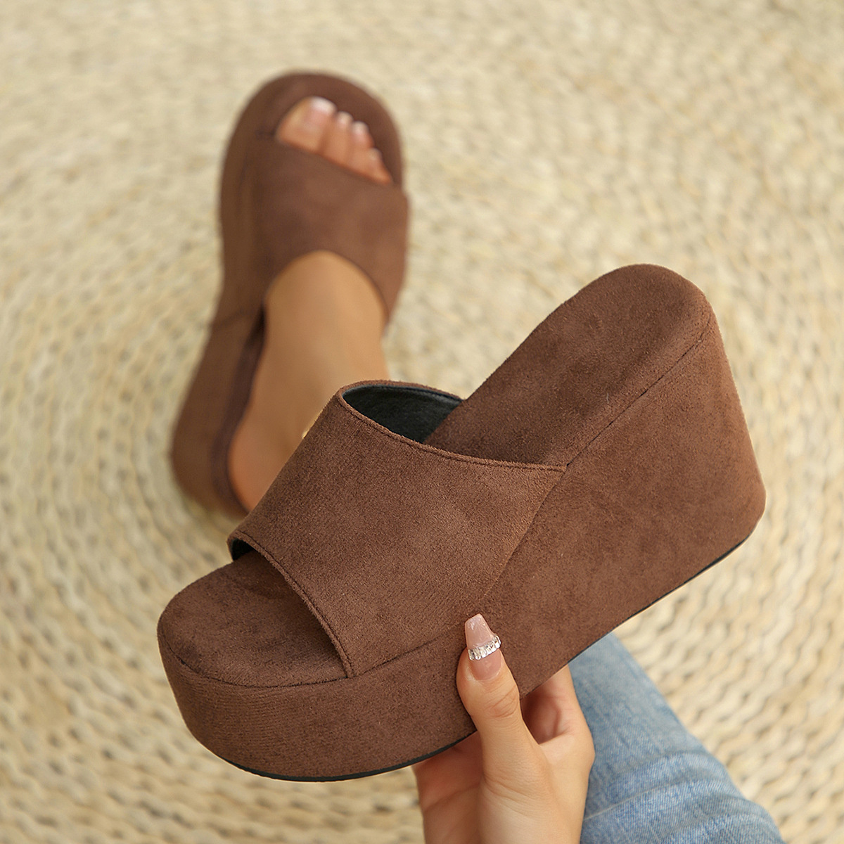 Open Toe Wedge Sandals