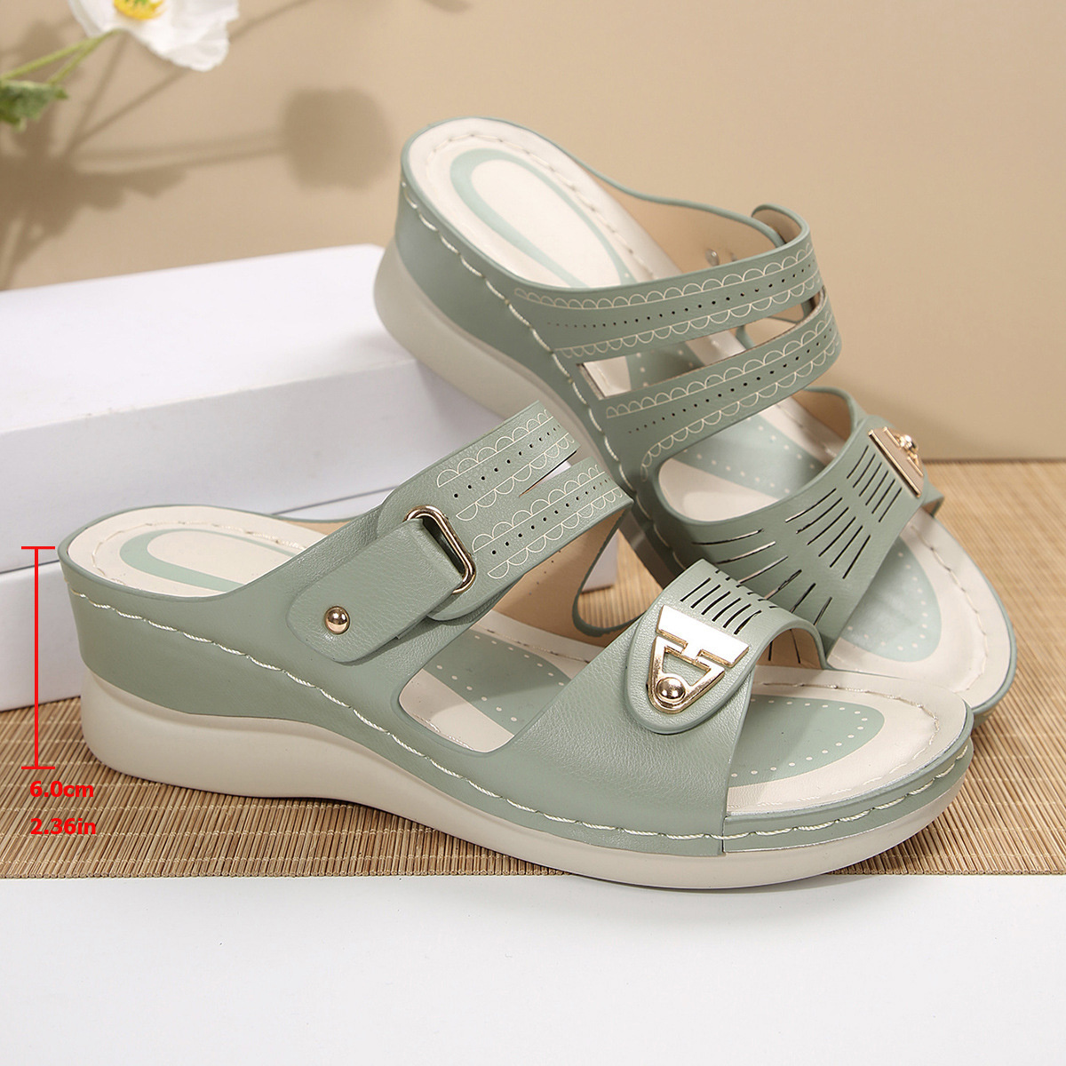 Open Toe Wedge Sandals