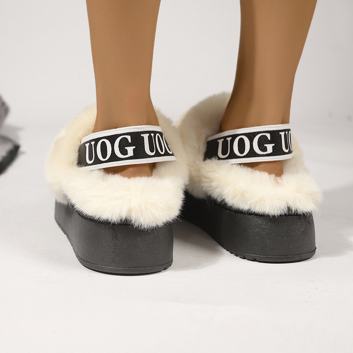 Round Toe Platform Ankle Boots