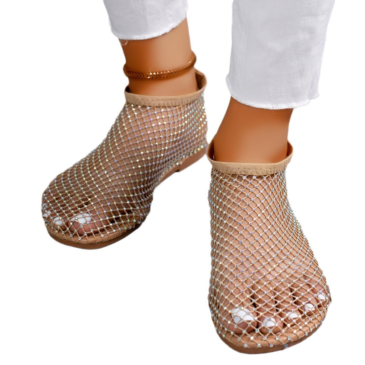 Rhinestone Hollow Out Sandals