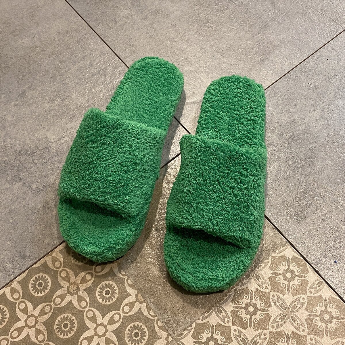 Open Toe Platform Slippers