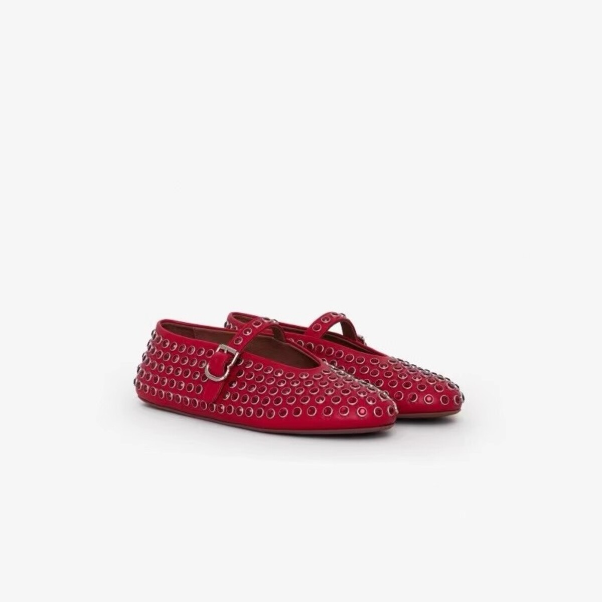 Studded Round Toe Slip-Ons