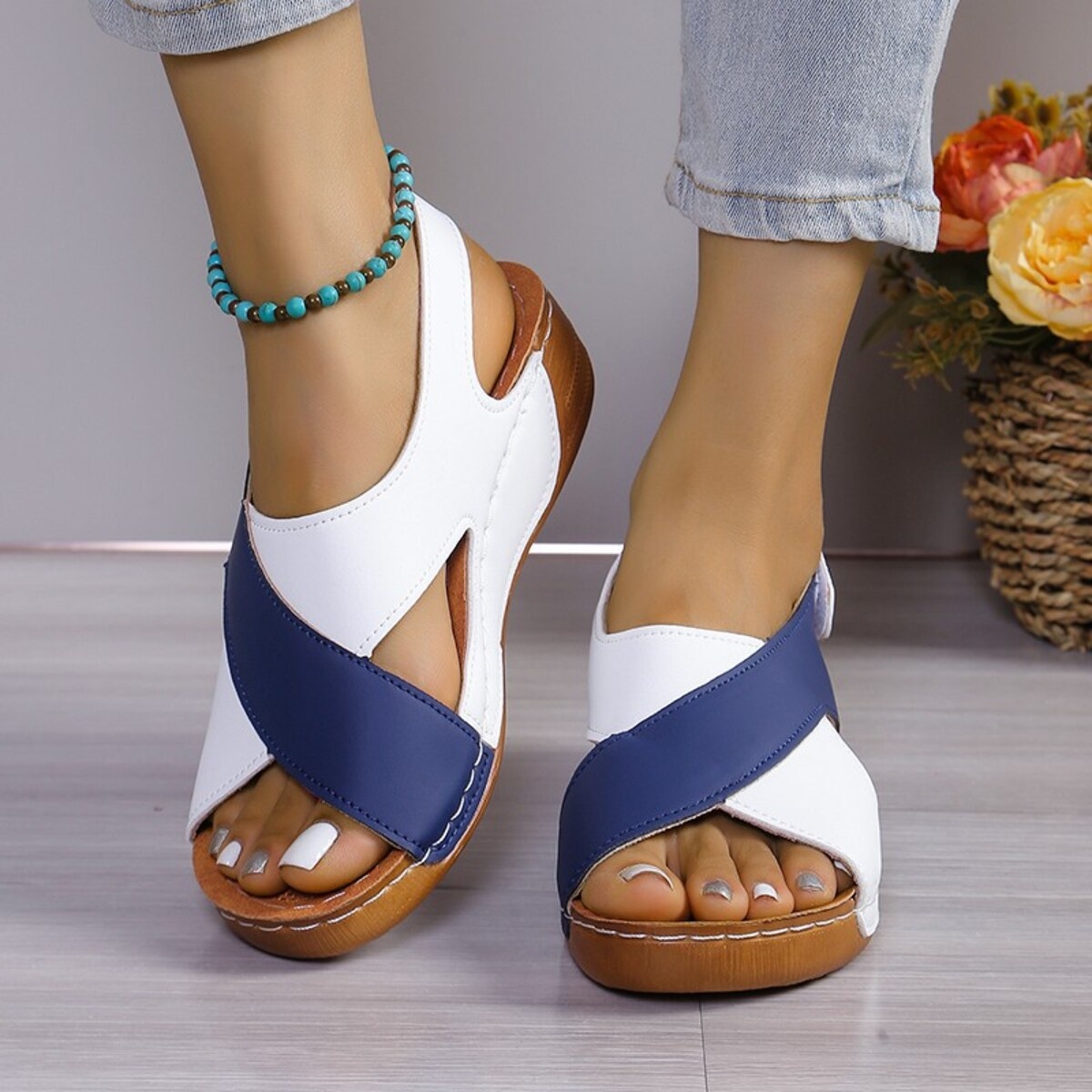 Open Toe Wedge Sandals