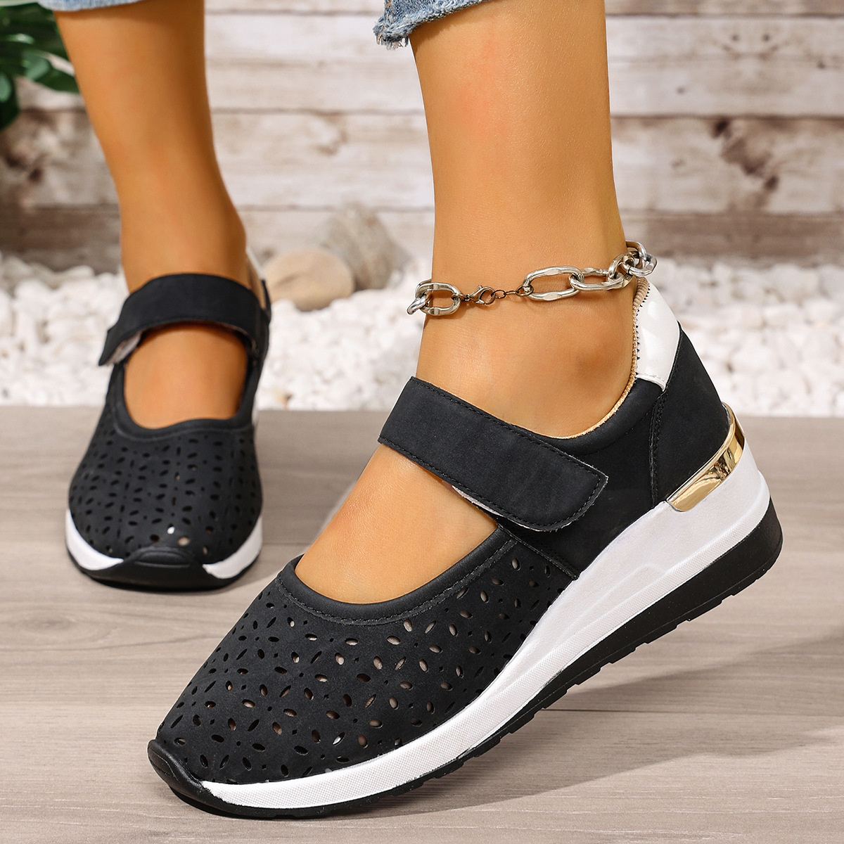 Breathable Wedge Sandals
