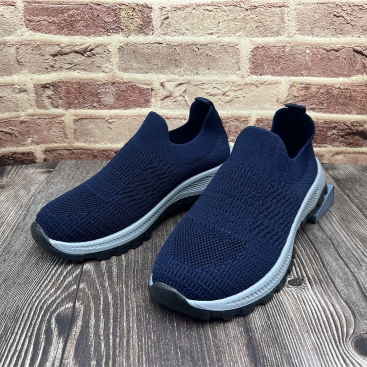 Round Toe Mesh Slip-Ons