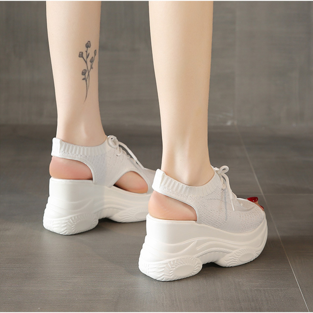 Lace Up Platform Sandals