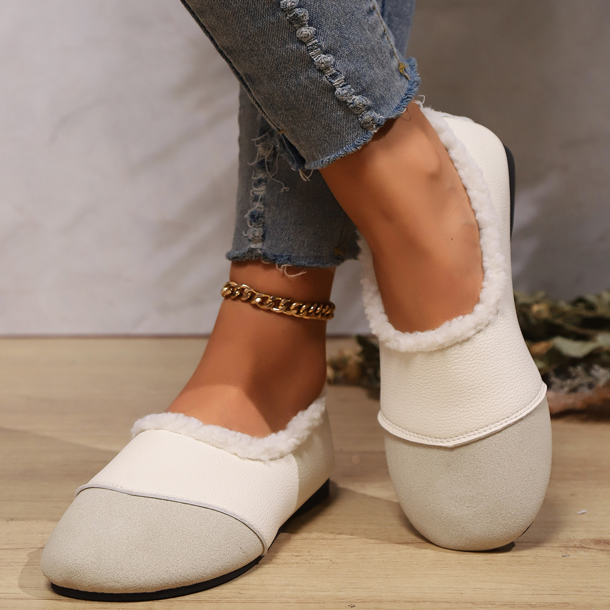 Plush-Lined Slip-Ons