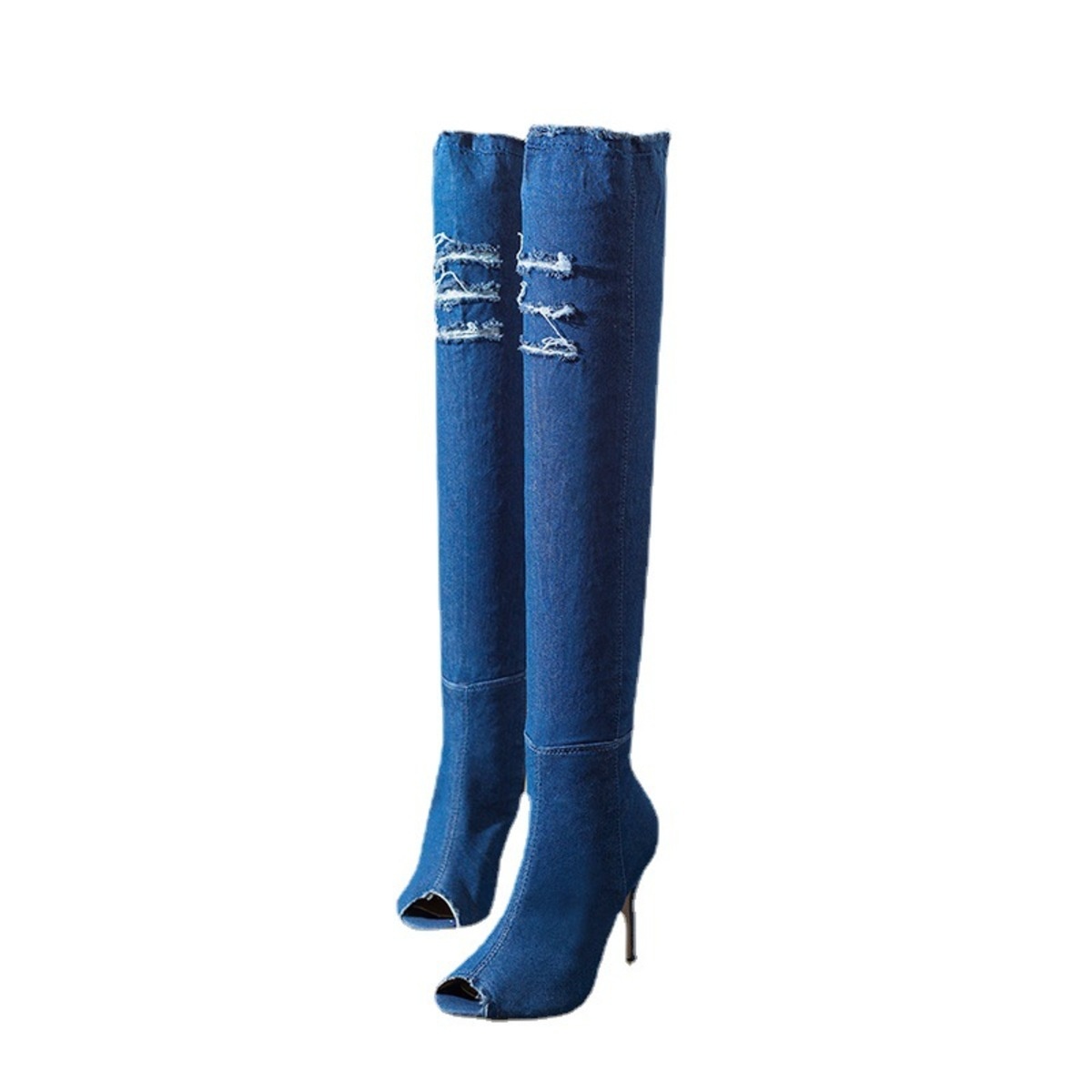 Peep Toe Stiletto Boots