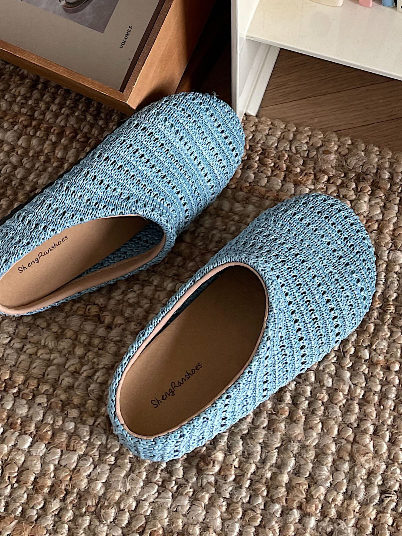Knitted Round Toe Slip-Ons