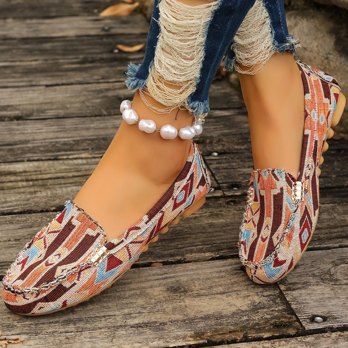 Round Toe Slip-Ons