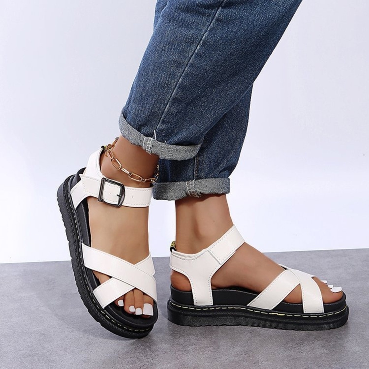Open Toe Platform Sandals