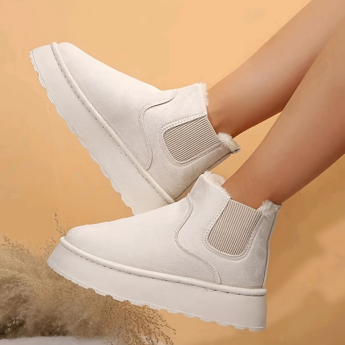 Round Toe Platform Boots