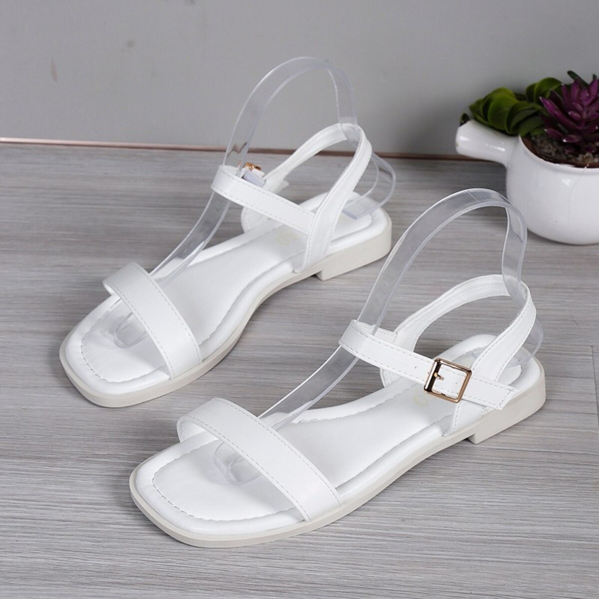 Open Toe Flats Sandals