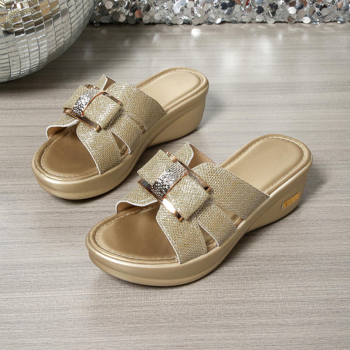 Open Toe Platform Wedge Sandals
