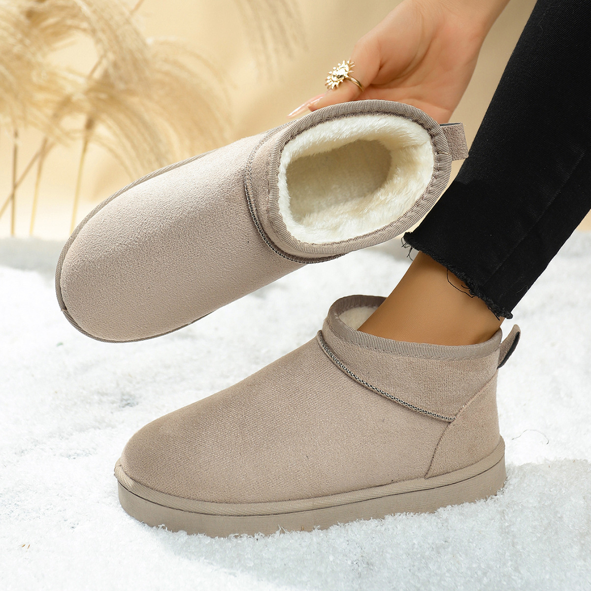 Round Toe Platform Boots