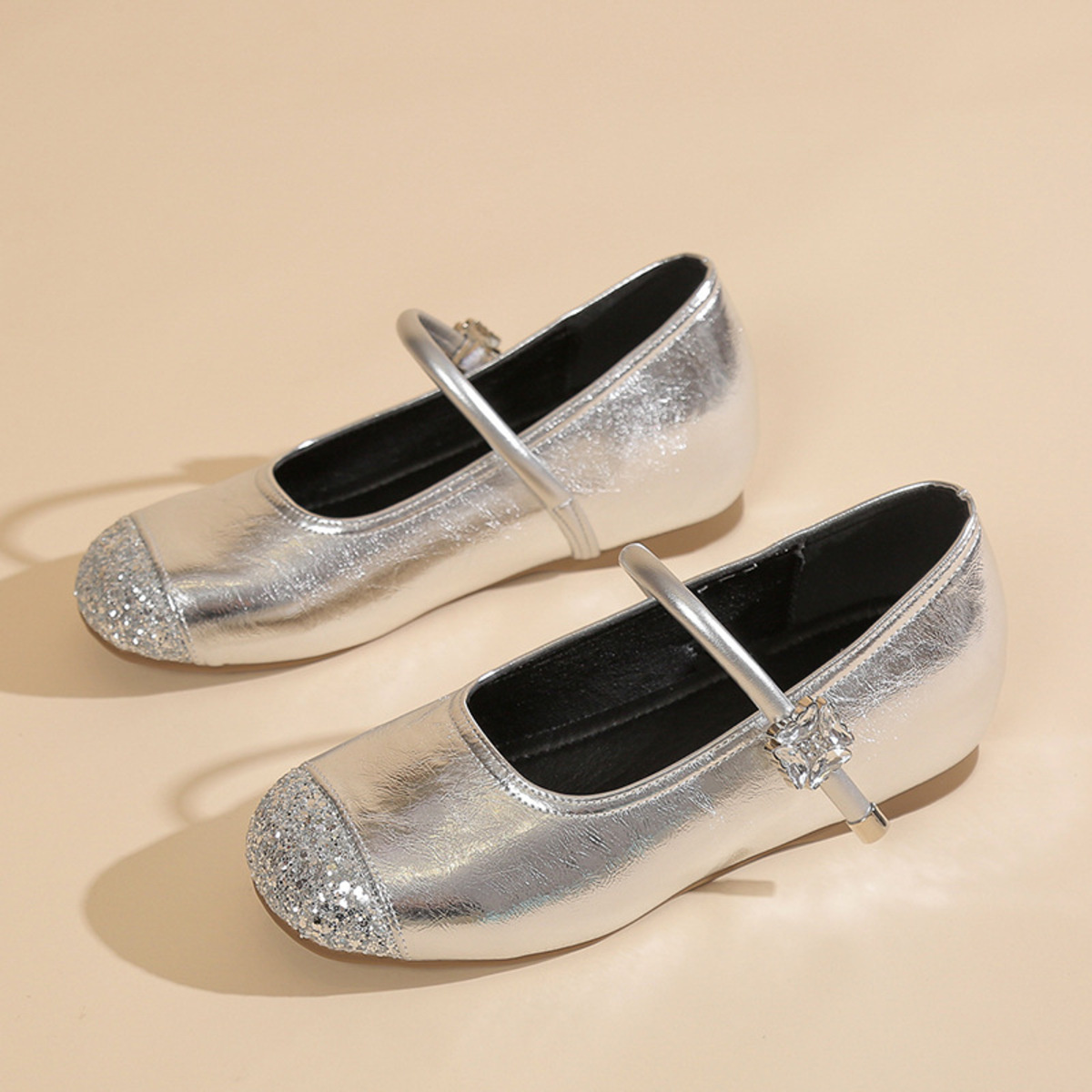 Round Toe Mary Jane Loafers