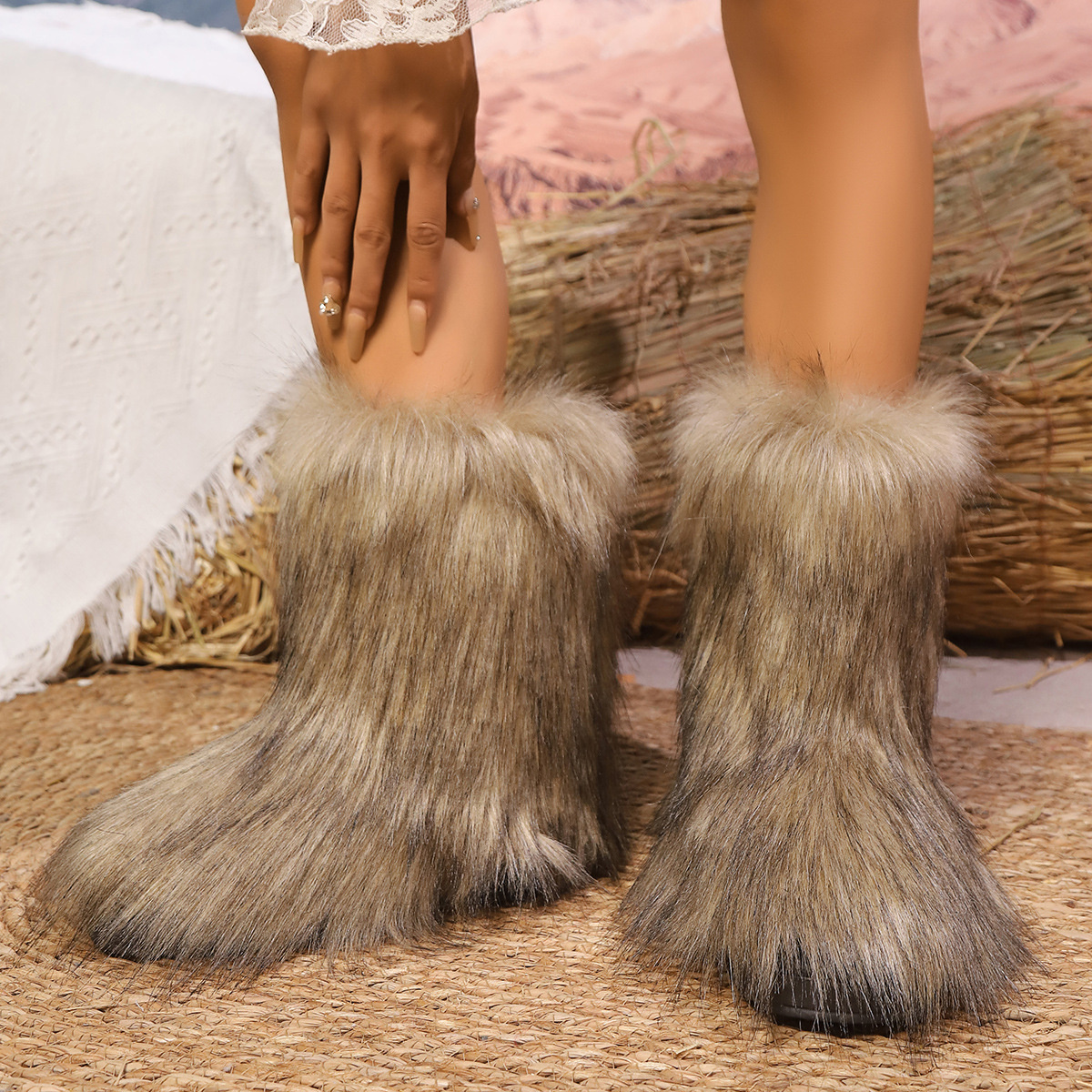 Faux Fur Winter Boots