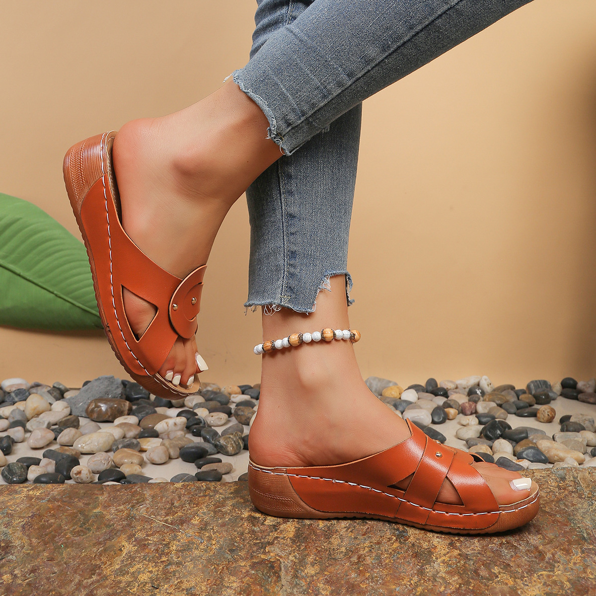 Open Toe Wedge Sandals
