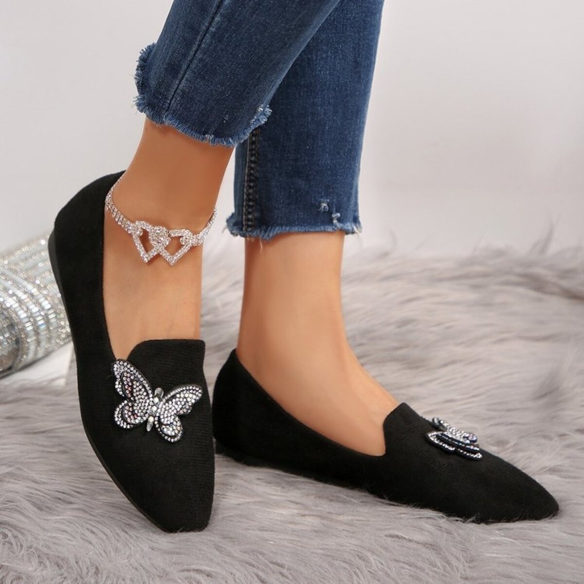 Butterfly Decor Slip-Ons