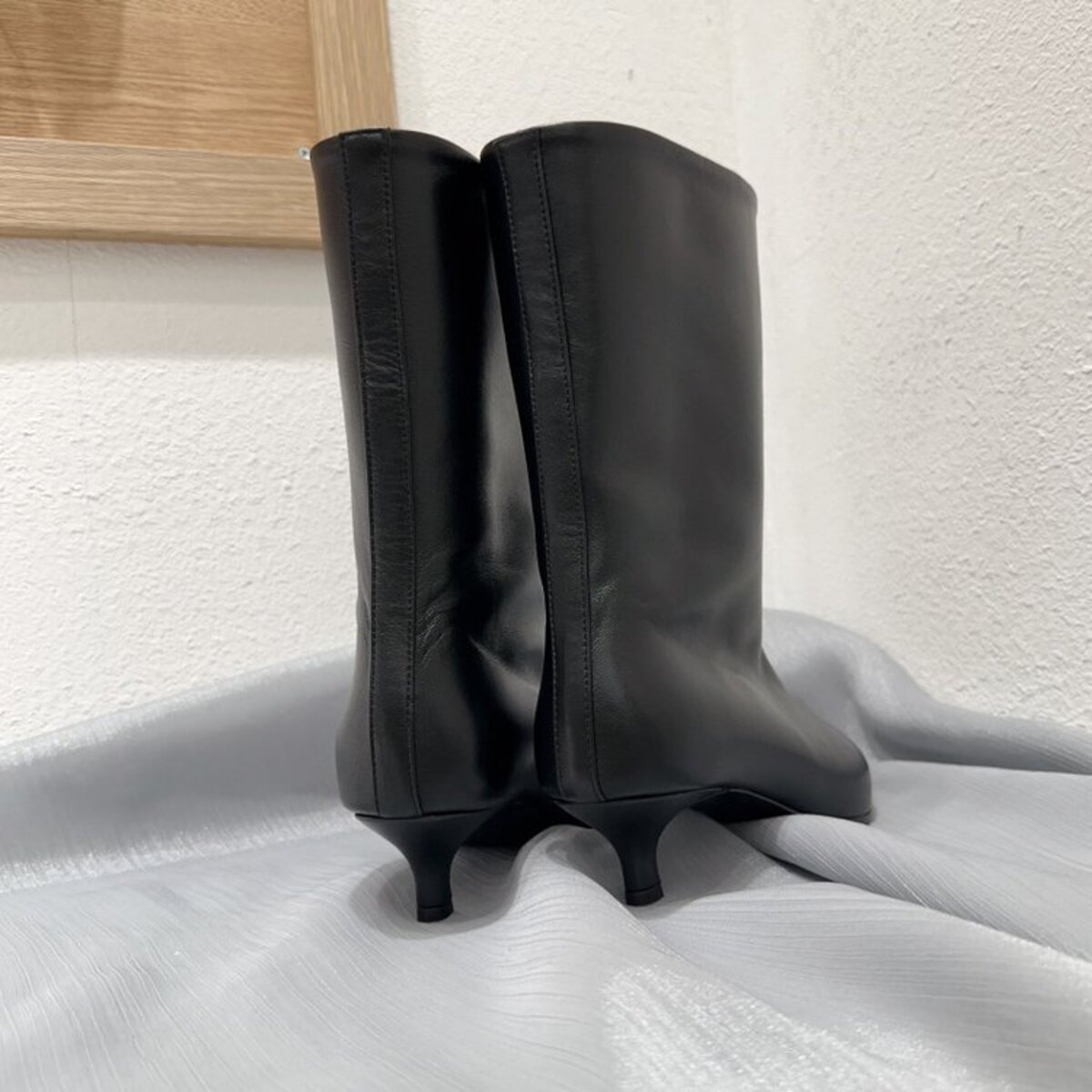 Point Toe Kitten Heels Boots