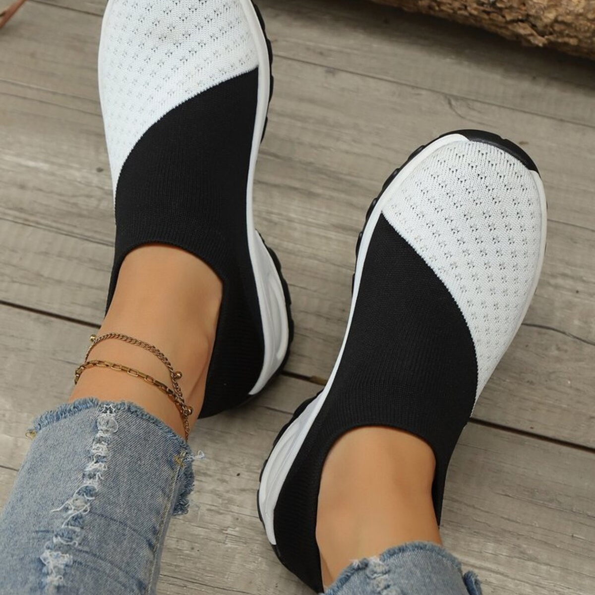 Color Block Mesh Athletic