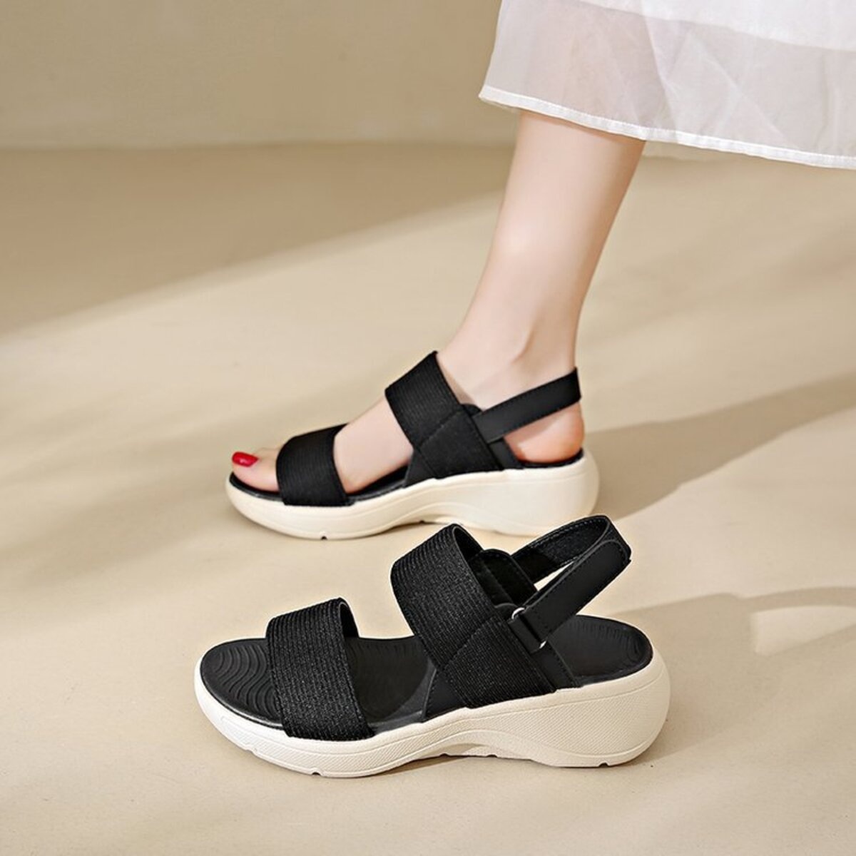 Open Toe Wedge Sandals