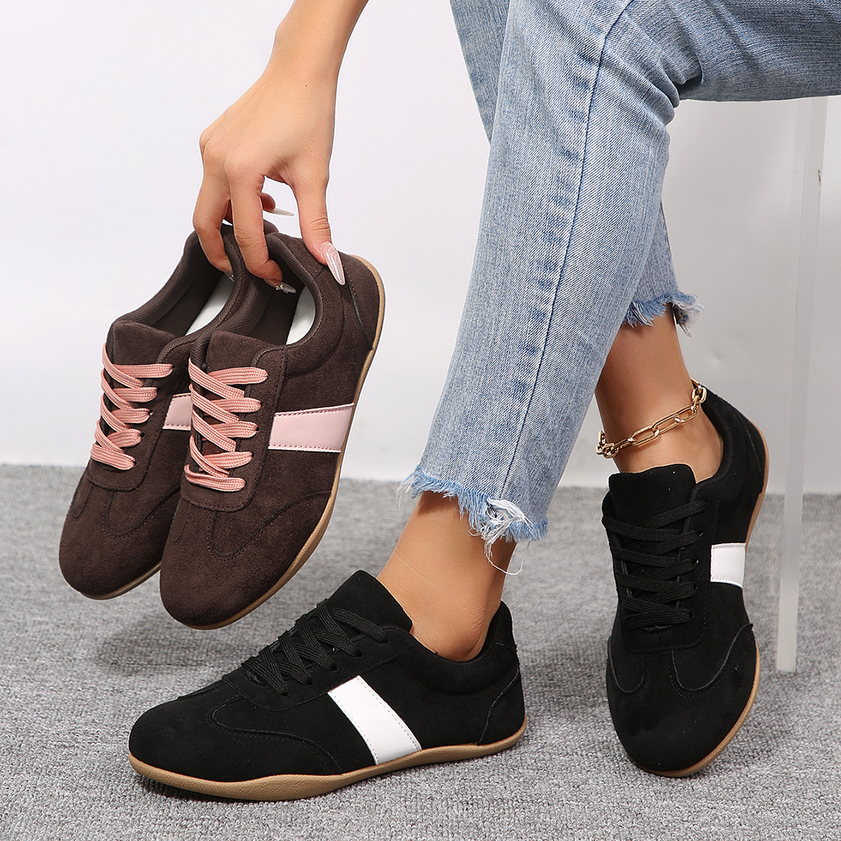 Round Toe Flats Sneakers