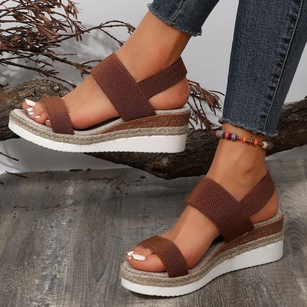 Open Toe Wedge Sandals