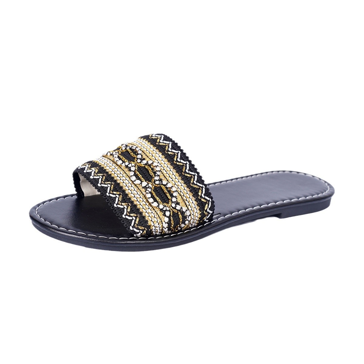 Open Toe Flat Sandals