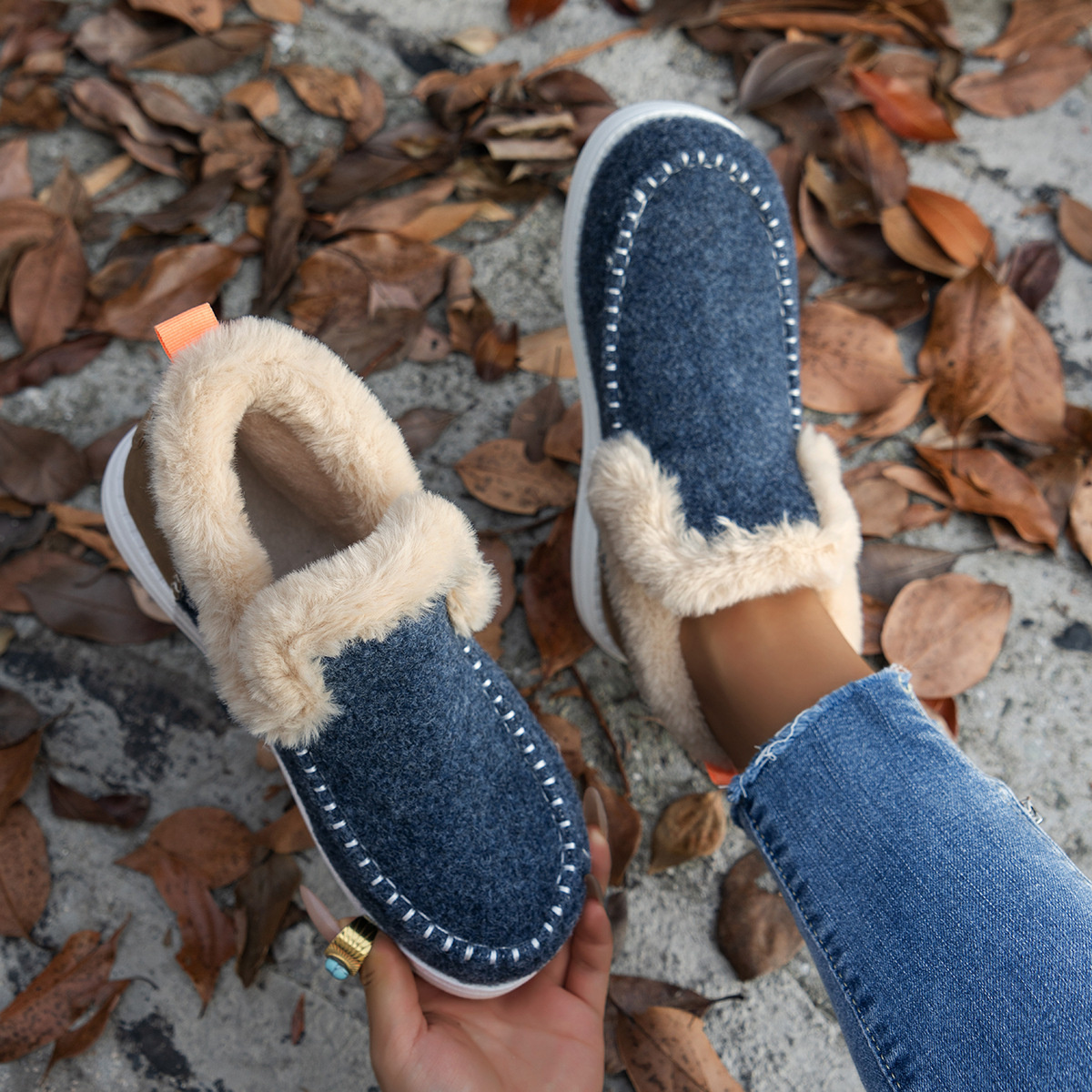 Round Toe Winter Ankle Boots