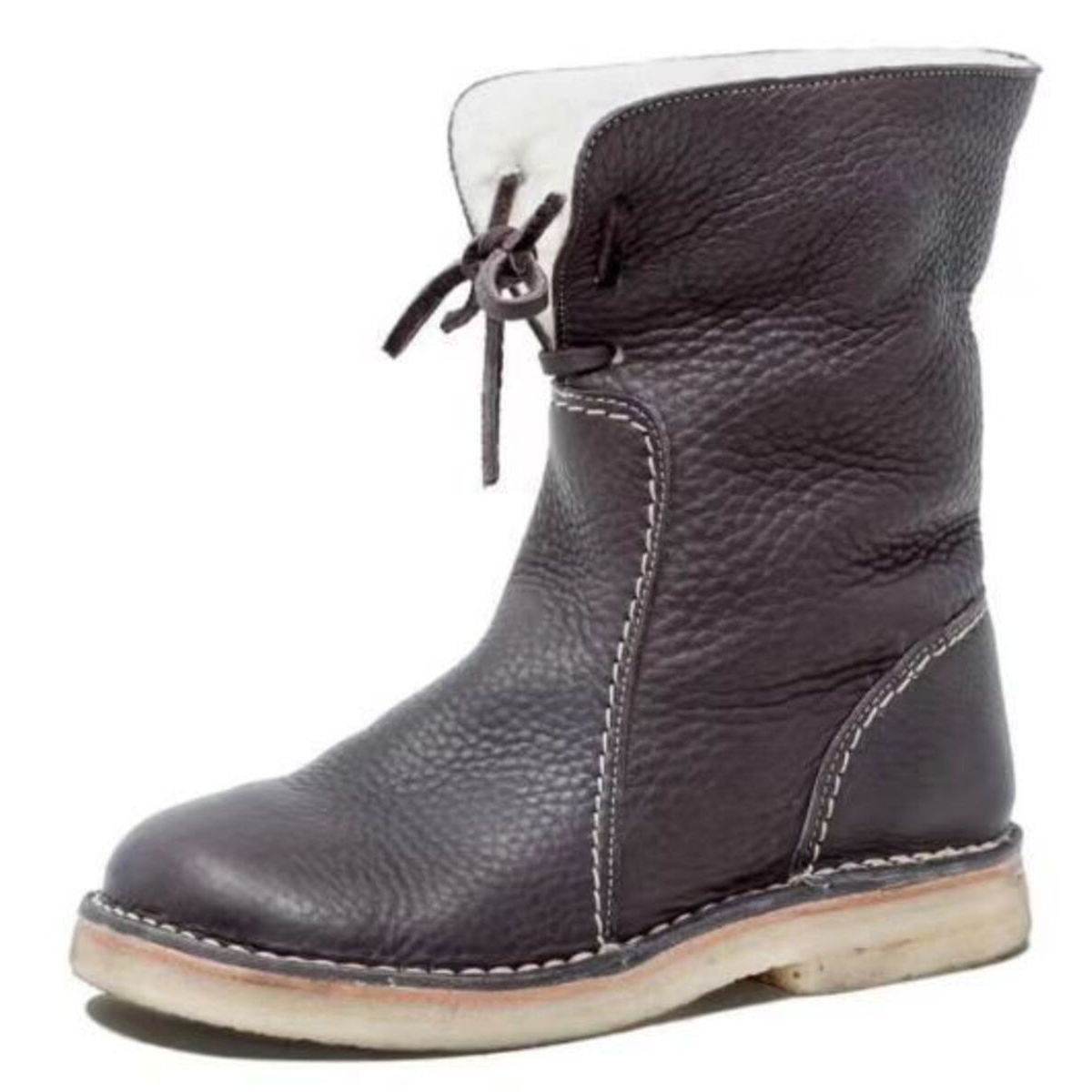 Round Toe Flats Boots