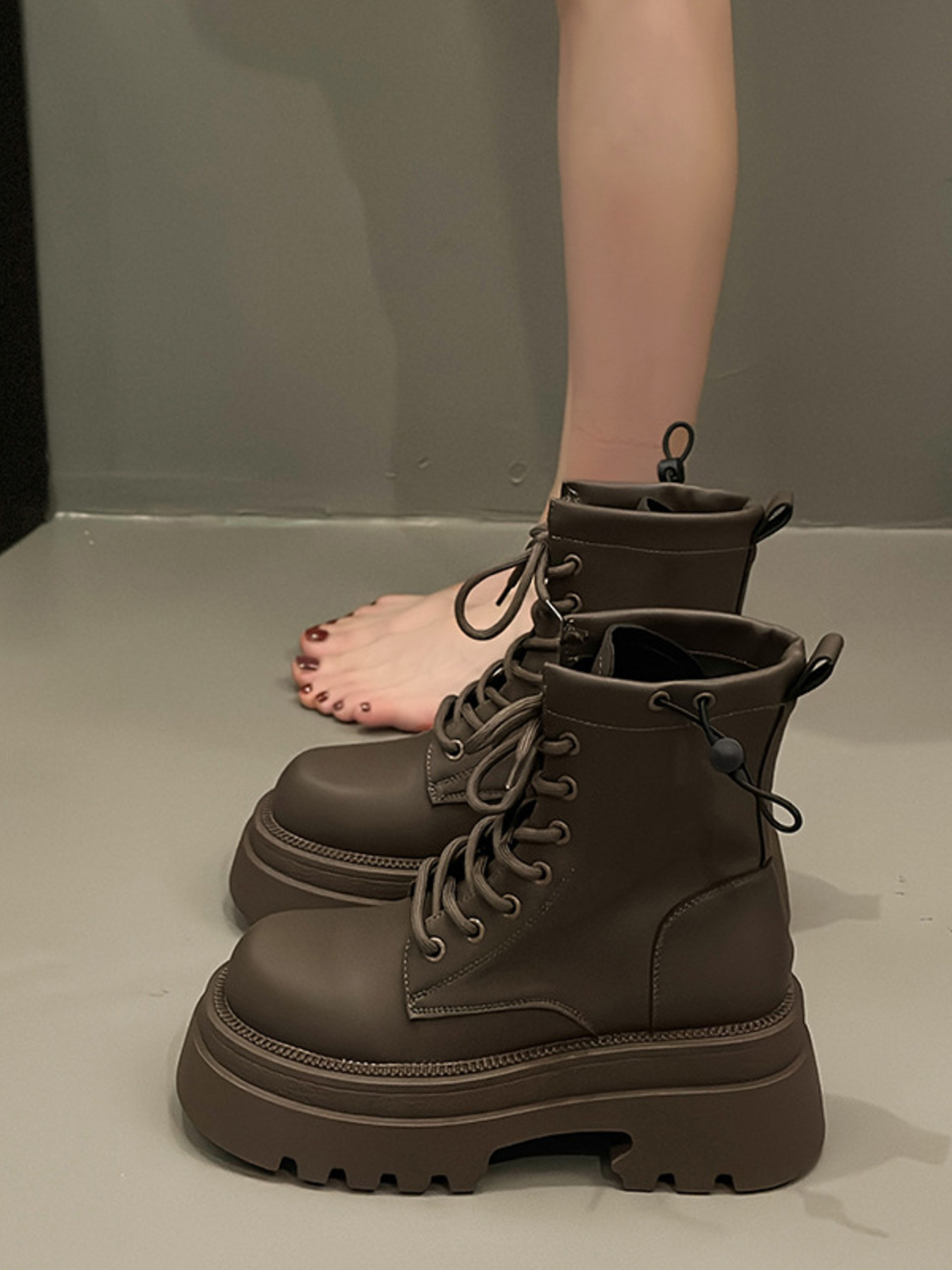 Lace Up Platform Boots