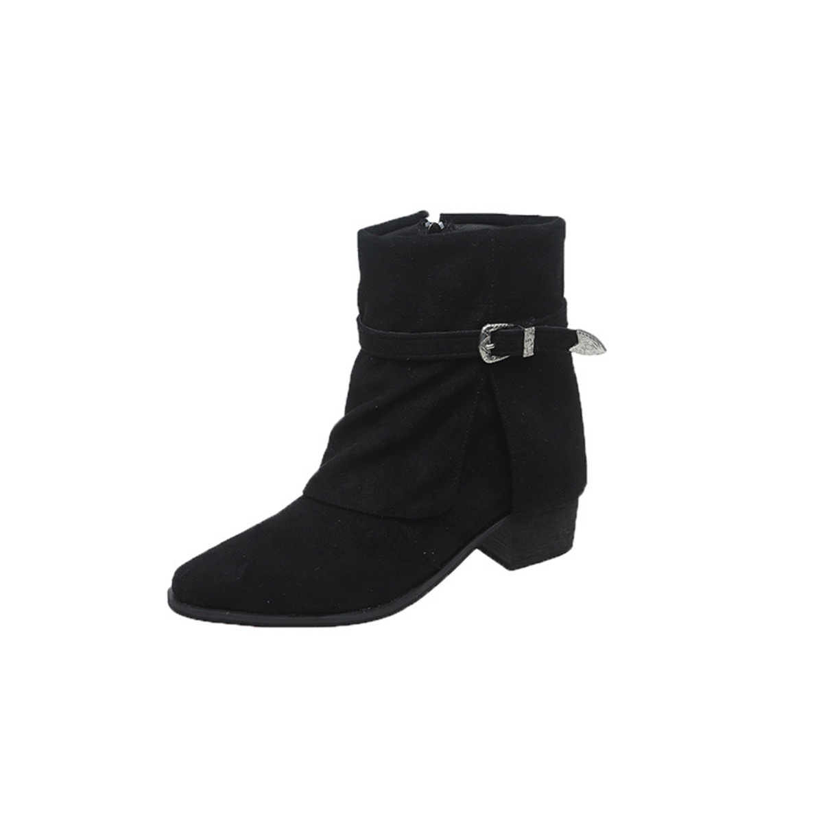 Point Toe Block Heels Boots