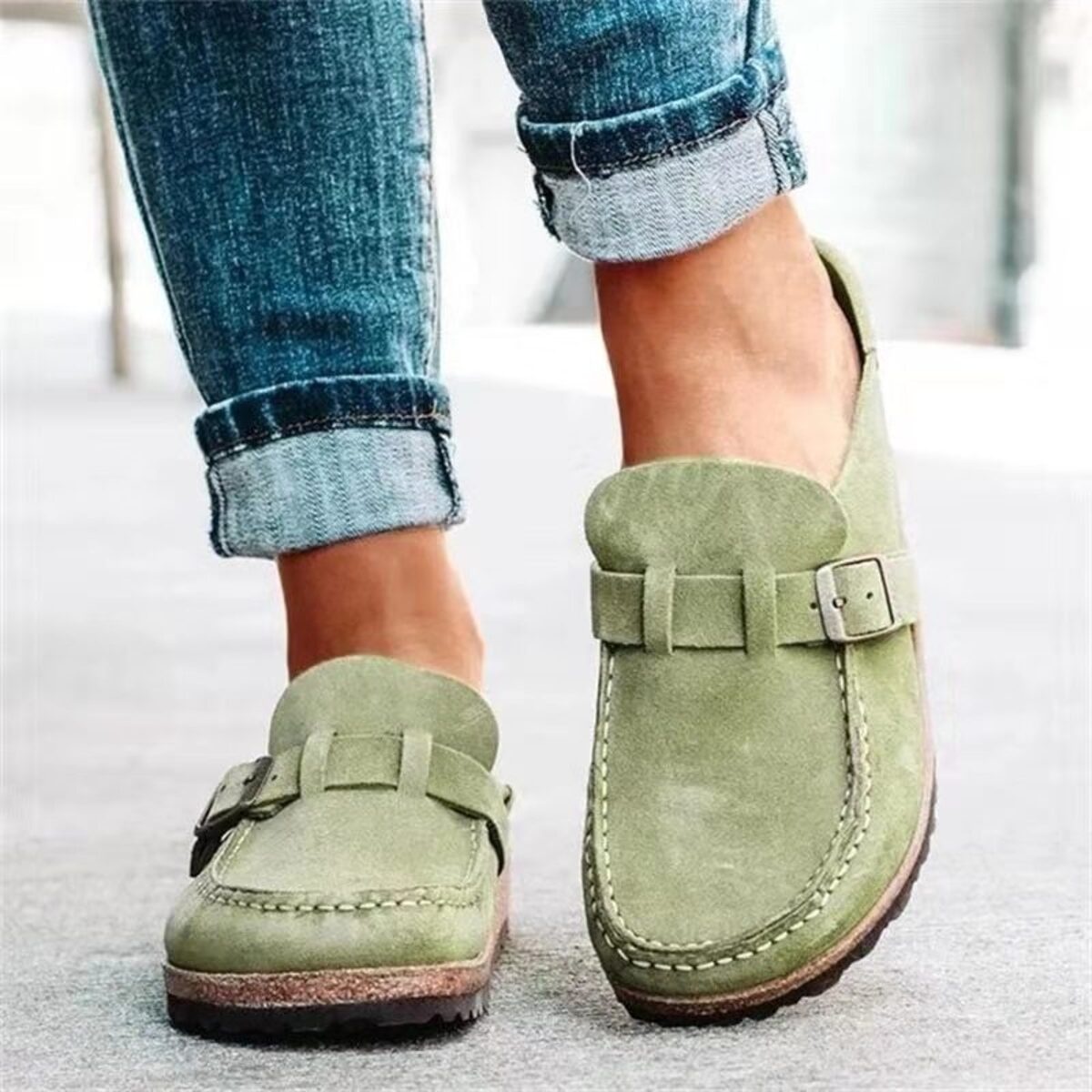 Round Toe Slip-Ons