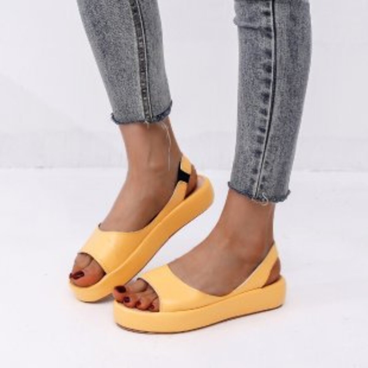 Peep Toe Platform Sandals