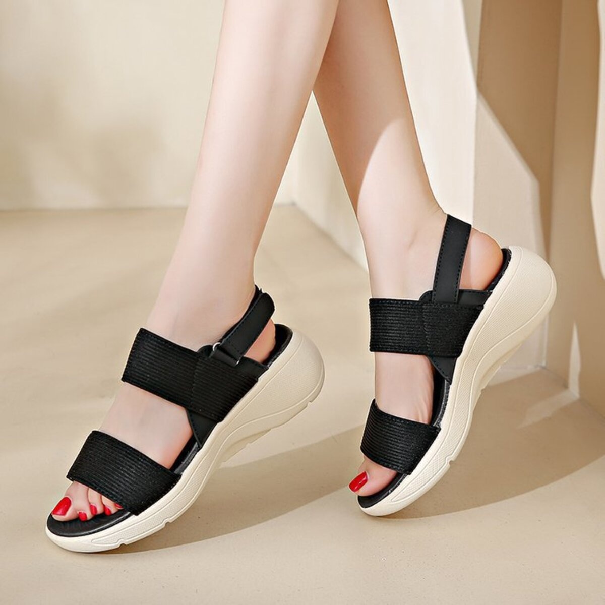 Open Toe Wedge Sandals